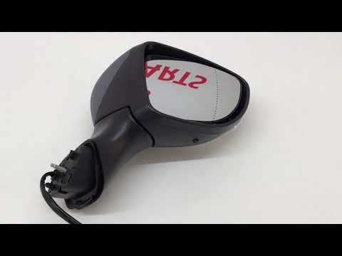 Fits Renault Clio 2013- Door Wing Mirror Electric Heated Temp Sensor Primed Driver Side video
