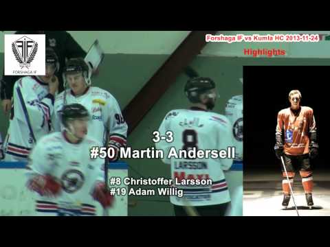 Highlights Forshaga IF vs Kumla HC 2013-11-24