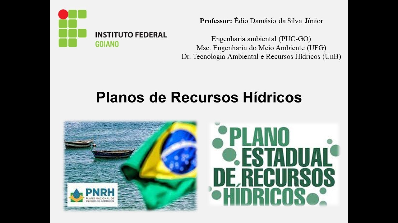 Planos de recursos hídricos