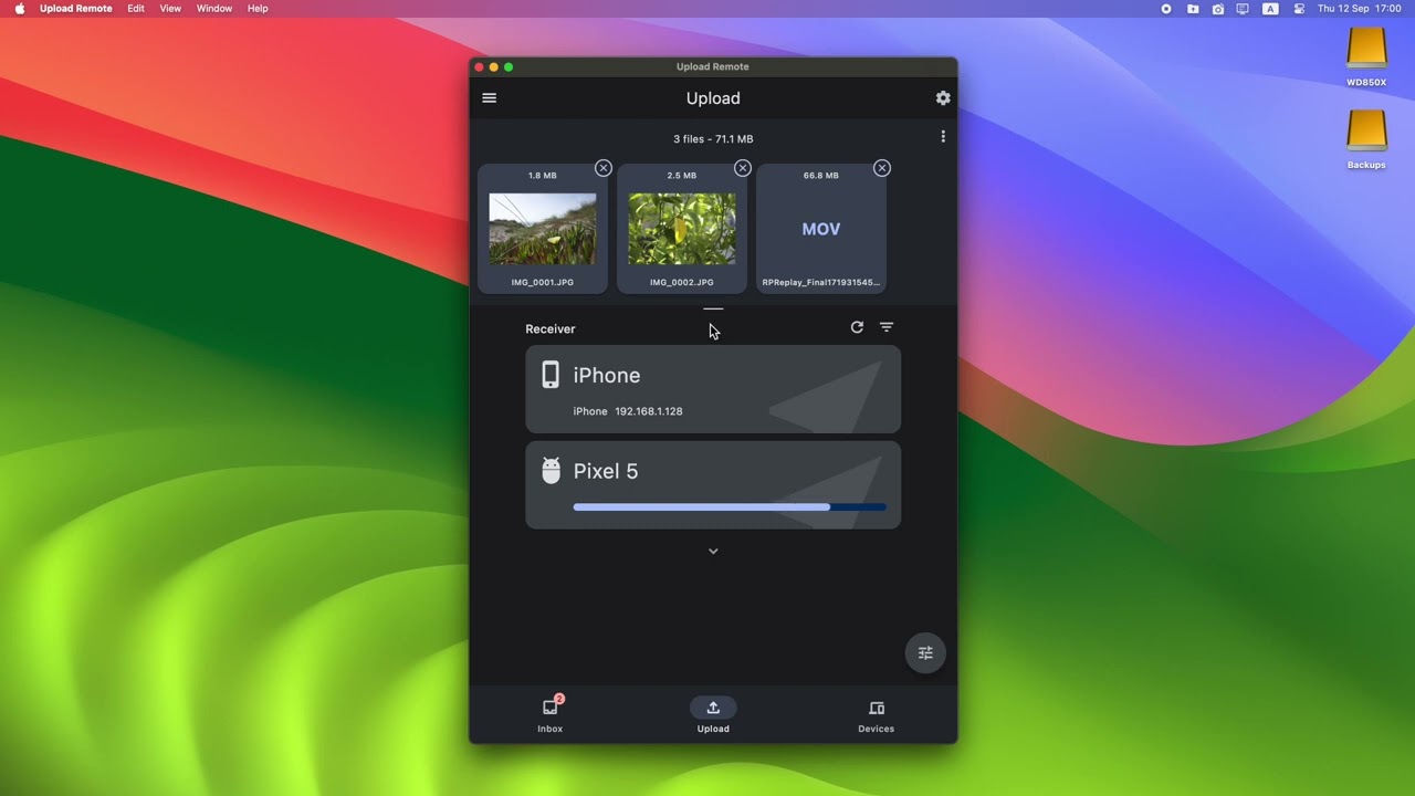 Upload Remote video preview
