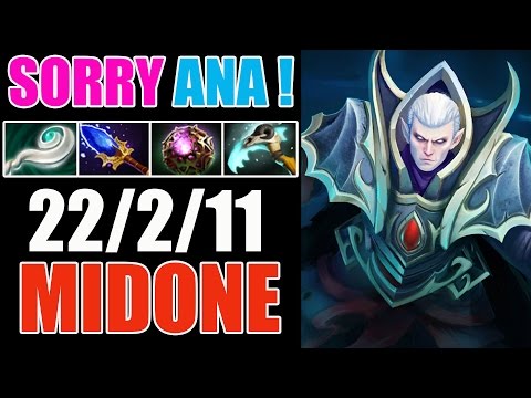 MidOne INVOKER SOLO MID vs OG.ana [ Ember Spirit ] & MADE 22 KILLS in Ranked - Dota 2