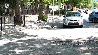 Улица „Екзарх Йосиф“ попадаща в Синя зона е в окаяно състояние