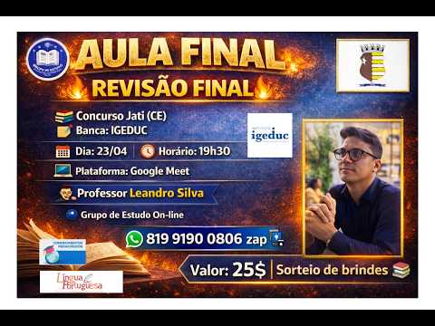 AULÃO - JATI (CE) PARTE II - CONHECIMENTOS PEDAGÓGICOS 📚🦉