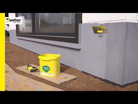 Fachgerechte Sockelabdichtung mit weber.tec Superflex D 24