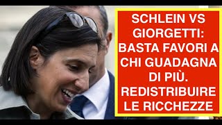 SCHLEIN VS GIORGETTI: BASTA FAVORI A CHI GUADAGNA DI PIÙ. REDISTRIBUIRE LE RICCHEZZE
