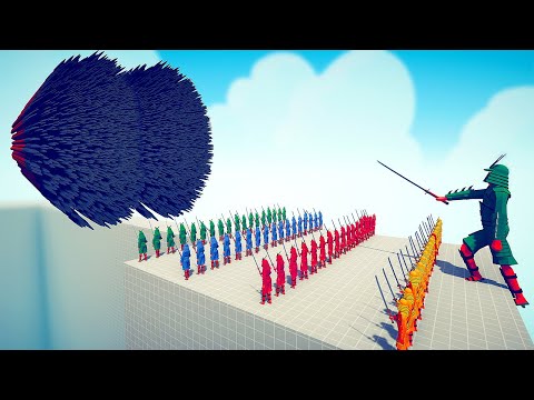 100x SAMURAI COLOR PACK + GIANT vs EVERY GOD - Totally Accurate Battle Simulator TABS