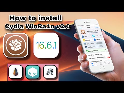✅How to install Cydia WinRa1n v2.0 Jailbreak iOS 16.6.1 - iOS 14 | No USB Boot Rootful on Windows