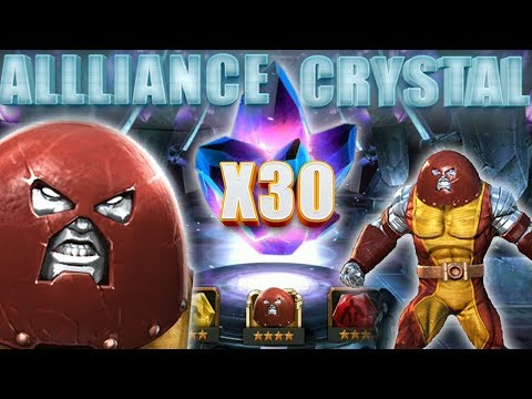 Alliance Crystal Opening X30 - Can I Pull A 4* Unstoppable Colossus? - Marvel Contest Of Champions