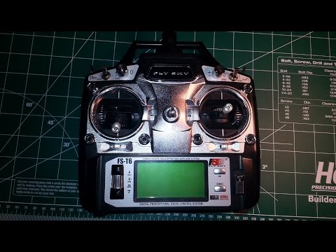 FlySky FS-T6 modifications three position switches and lipo