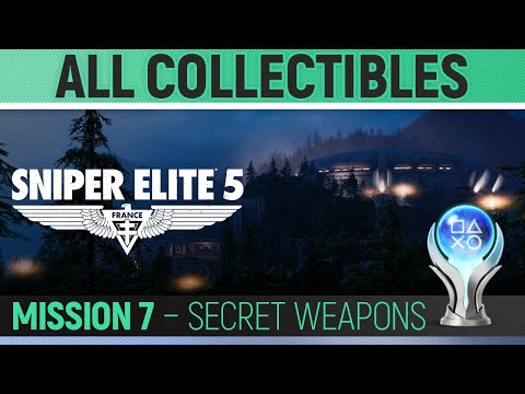 Sniper Elite 5 - Mission 7 - All Collectibles & Trophies 🏆 Secret Weapons