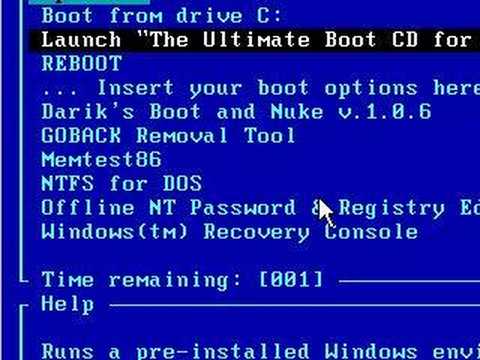 comment modifier boot.ini