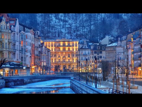 Karlovy Vary at Christmas, most beautiful Karlsbad  2025 Walking Tour 4k