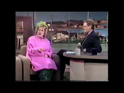 Bette Midler interview with David Letterman Part 1