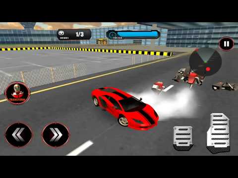 Flying Robot Car Robot Transformation iOS/Android Game(Lamborghini)