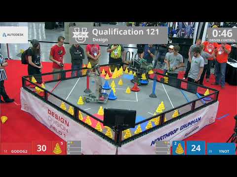 2018 VEXU Design Q121 - GODOG2 vs YNOT - 58 to 44
