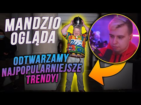 MANDZIO OGLĄDA TEAM X - ODTWARZAMY NAJPOPULARNIEJSZE TRENDY! | MANDZIO SHOTY Z LIVE