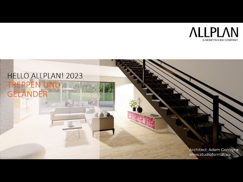 Treppen & Geländer in ALLPLAN 2024 | Flexibilität & Zeitersparnis