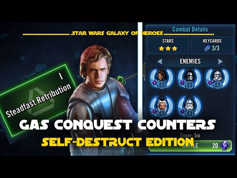 Counter General Skywalker Steadfast Retribution Conquest Self-destruct Data Disk Set GAS | SWGOH