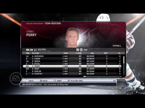 NHL 12 Red All-Stars Overall Player Ratings