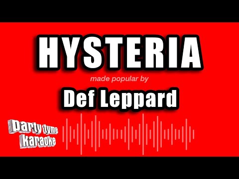 Def Leppard - Hysteria (Karaoke Version)