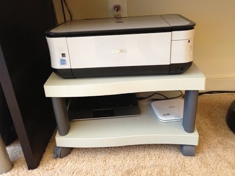 Under desk printer stand ideas