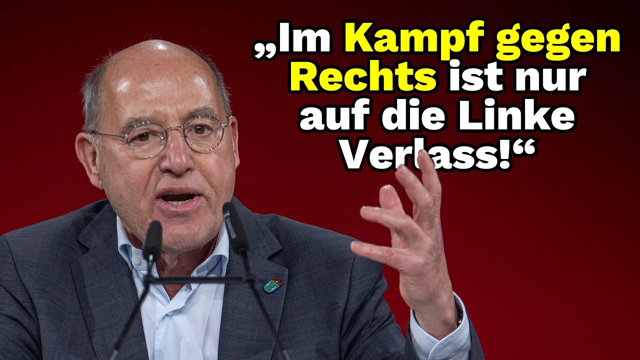 Gregor Gysi hält kämpferische Rede zur Bundestagswahl