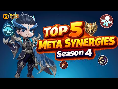 Top 5 STRONGEST META SYNERGY Lineups in Season 4 | Magic Chess Go Go Ranked Guide