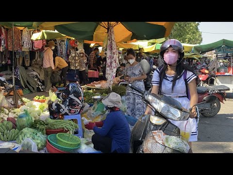 CENTURY PLAZA TEMPORARY MARKET | Cambodian Walking Tour Around Street Food Market 2022