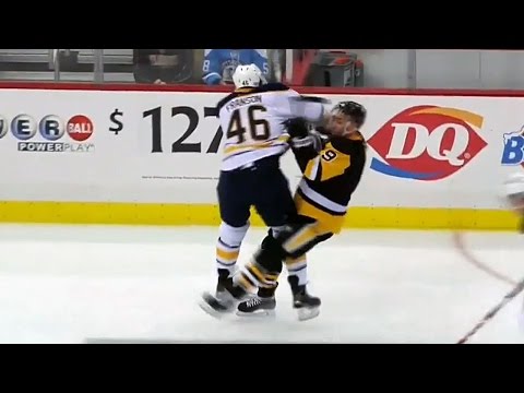 Franson flattens Dupuis with huge hit