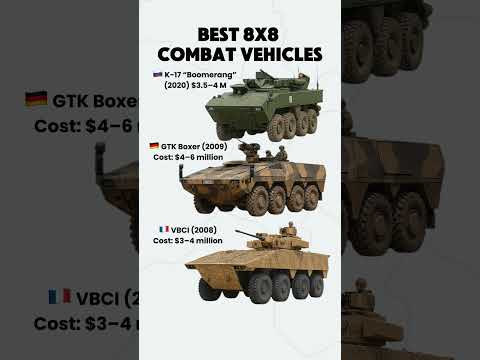 Top 3 Modern 8x8 Armored Vehicles Compared! 🔥