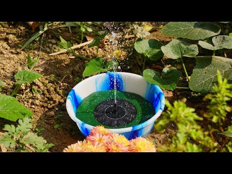How to setup solar water fountain