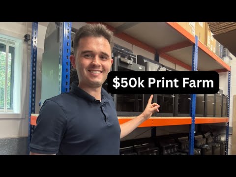 Inside My 50 Printer 3D Print Farm (Full Tour)