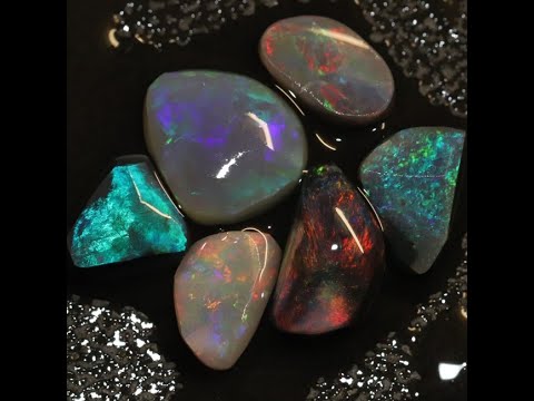 Australian Lightning Ridge Black Opal Solid Rubs Rough Parcel  6pcs 9.2cts