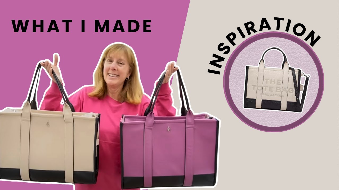 FREE PATTERN - Marc Jacobs Tote Bag Dupe || The Alexis Sewing Tutorial #bagmaking