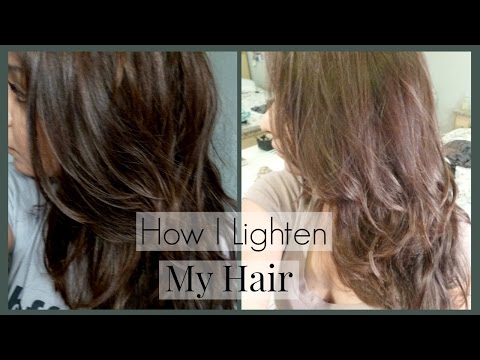 How I Lighten My Hair and Roots and Home │ How I Color My Hair to Light Ash Brown/Blonde