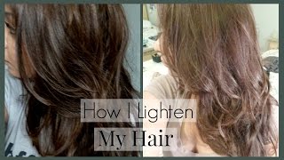 How I Lighten My Hair and Roots and Home │ How I Color My Hair to Light Ash Brown/Blonde
