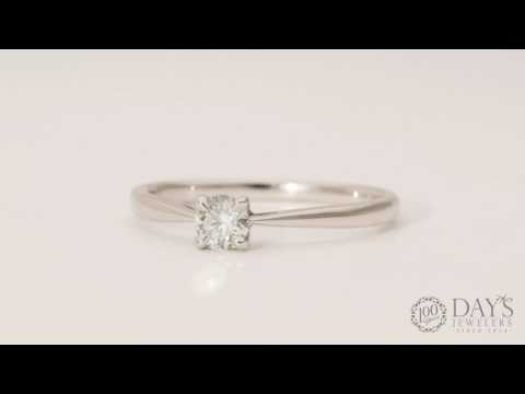 Forevermark Diamond Solitaire Ring in 18kt White Gold (1/4ct)
