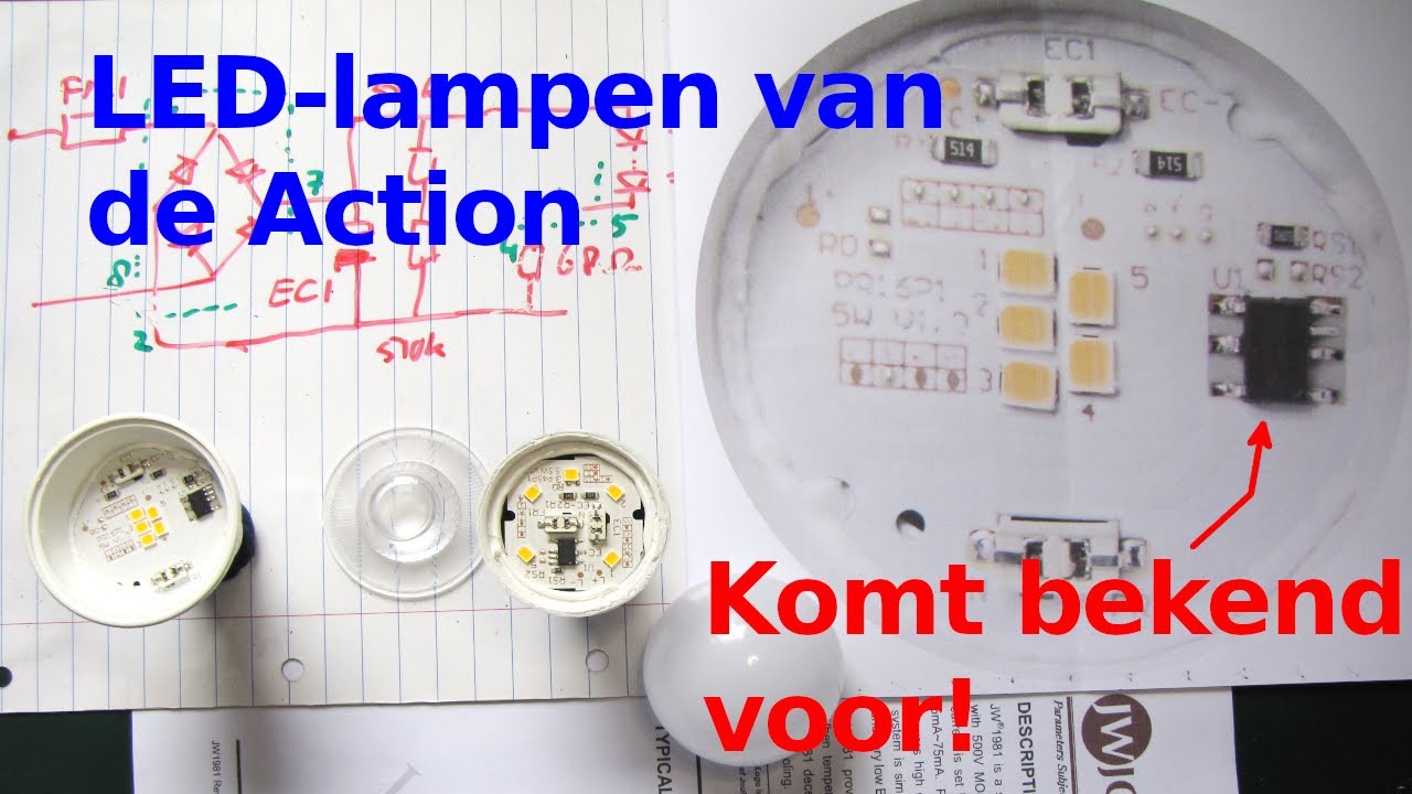 LED-lampen van de Action (met schema en hack)