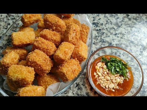 Cách làm ĐẬU HỦ CHIÊN XÙ chấm sốt me - Món Ăn Ngon Mỗi Ngày