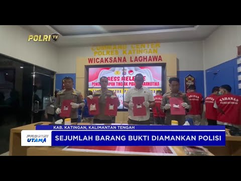 KONFERENSI PERS SELAMA BULAN JANUARI 2025 POLRES KATINGAN 8 TP NARKOTIKA