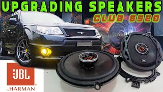 Jbl by Harman Club 6520 Upgrading Forester Speakers / How to install speakers DIY V195