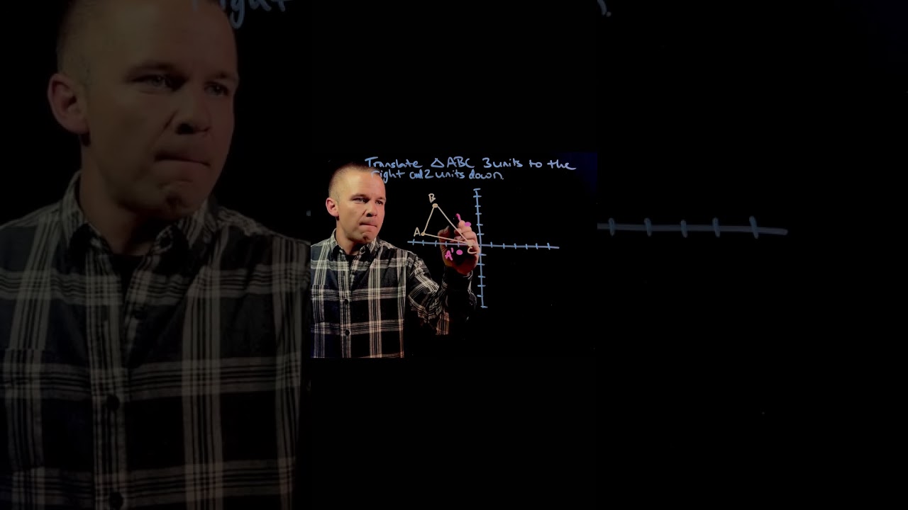 Translate Triangle ABC 3 Units to the Right and 2 Units Down