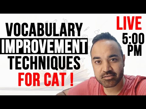 Vocabulary Improvement Techniques For CAT !