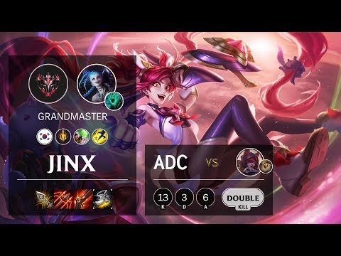 Jinx ADC vs Xayah - KR Grandmaster Patch 10.4
