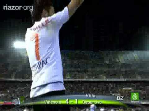 Valencia C.F. - R.C.Deportivo (4-2) Liga BBVA 08/09 5ª Jornada