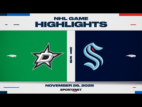 NHL Highlights | Stars vs. Kraken - November 27, 2025