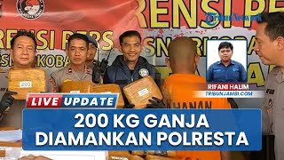Penyelundupan 200 Kg Ganja Berhasil Digagalkan Satresnarkoba Polresta Jambi, 2 Pelaku Diamankan