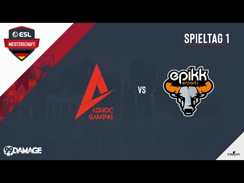 ESL Wintermeisterschaft 2019 | Division 1 | Spieltag 1 | epikk esports vs ad hoc Gaming | PKD vs Pla