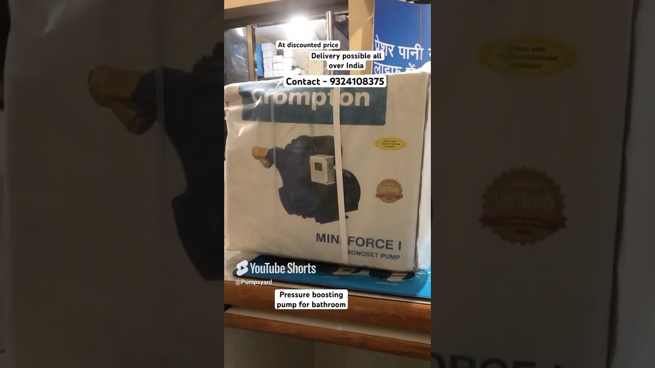 Crompton mini force 1 Pressure booster pump Nallasopara Vasai Virar Naigaon Bhayandar Miraroad India