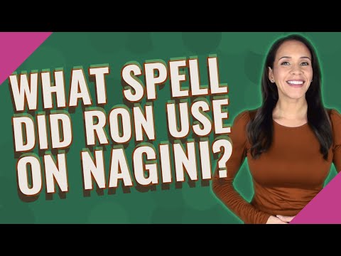 What spell did Ron use on Nagini?